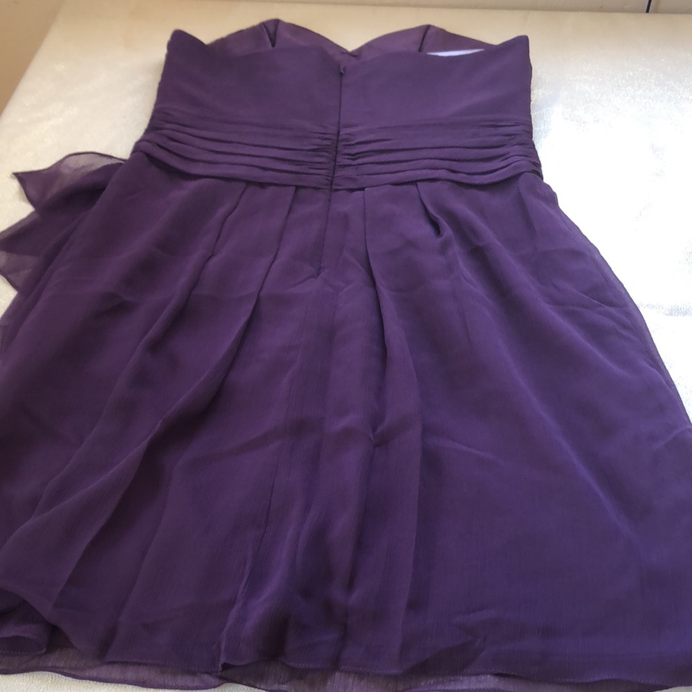 David’s bridal size 10 purple knee high dress - Picture 3 of 4